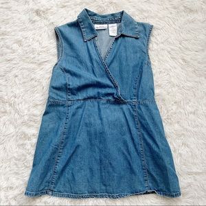 Maternity Announcements Denim Top Size L